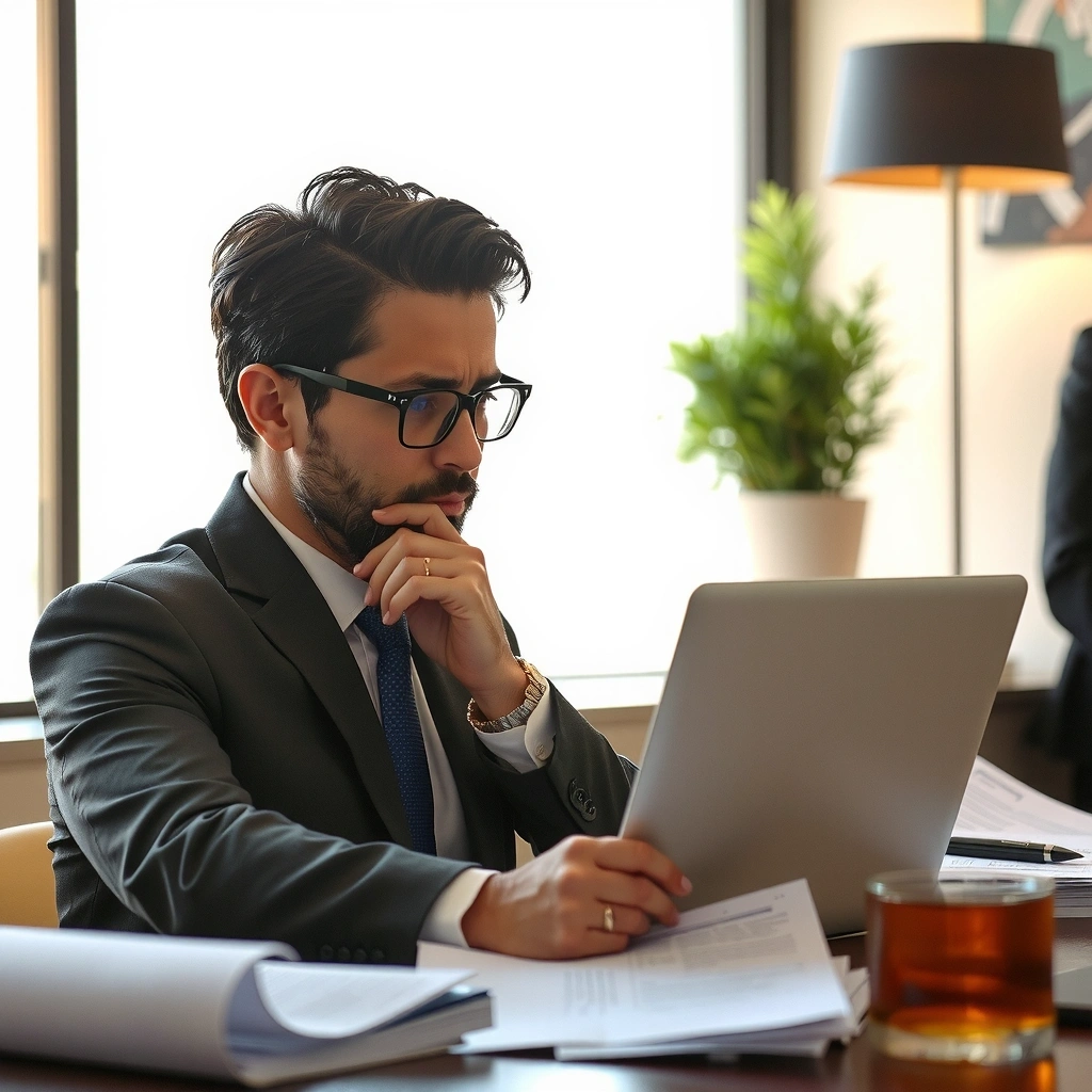 Berufstätiger im Stress